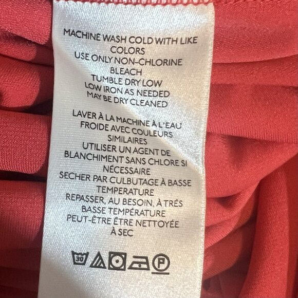 Free People Rosalía Midi Skirt Medium Size Red Stretch Elastic Waist Christmas - Picture 8 of 9